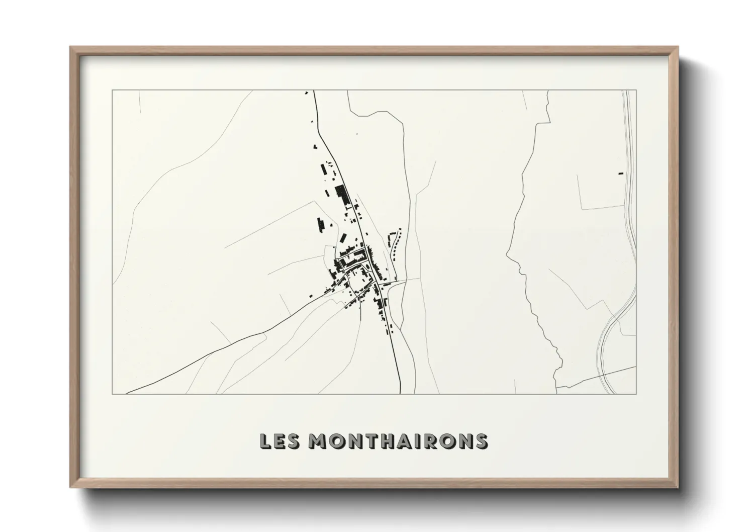 Une affiche de carte sur Les Monthairons