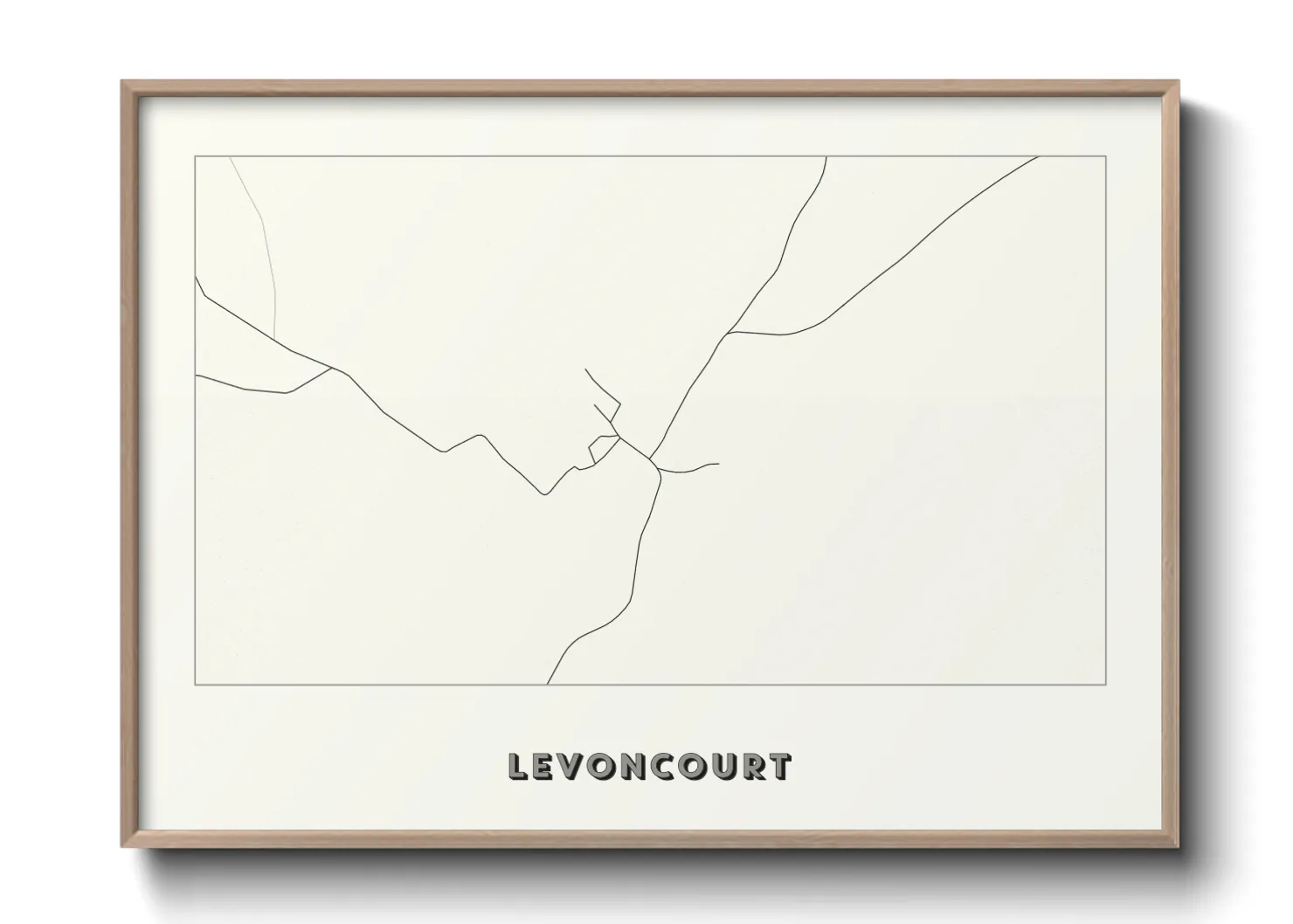 Une affiche de carte sur Levoncourt