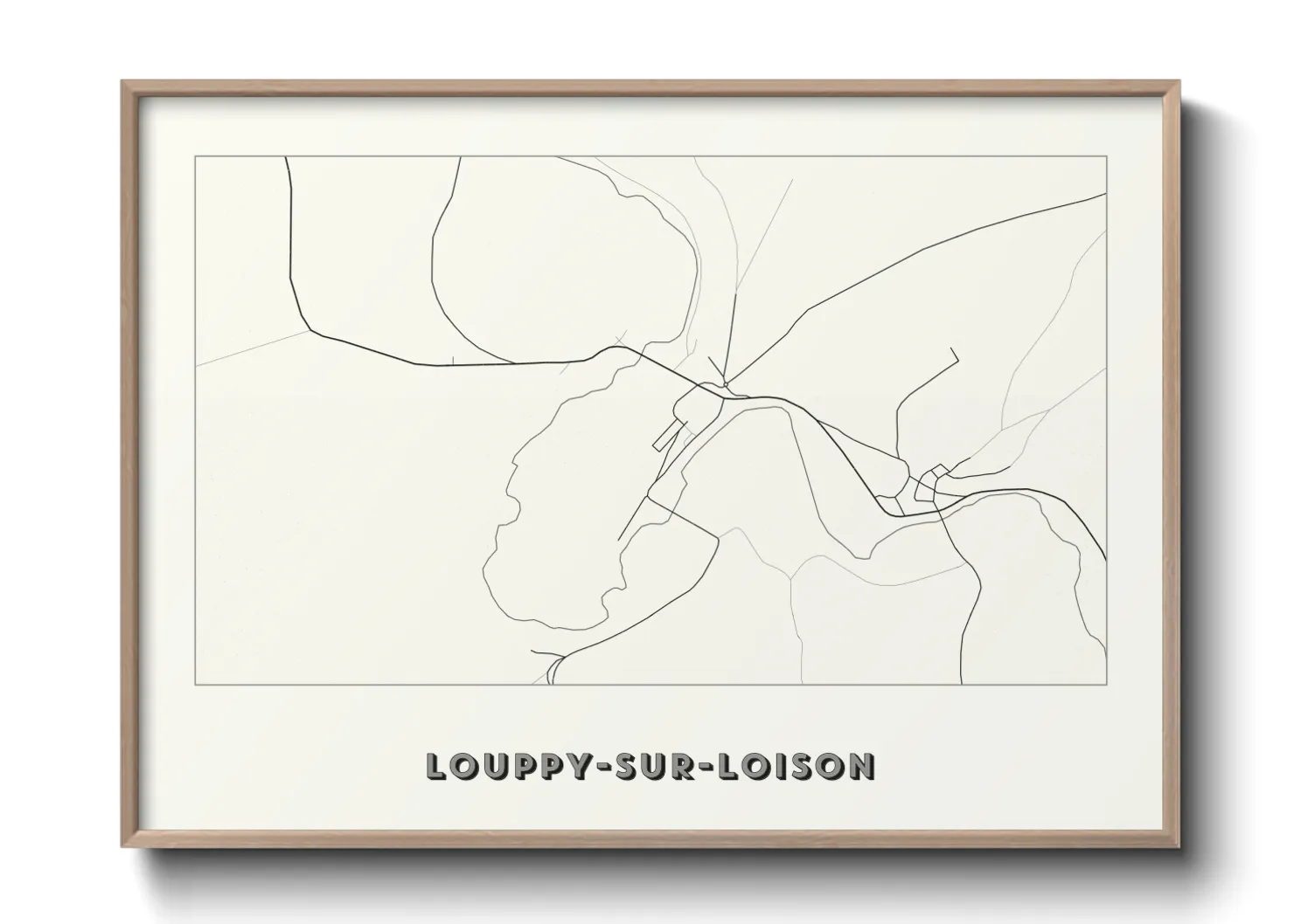 Une affiche de carte sur Louppy-sur-Loison