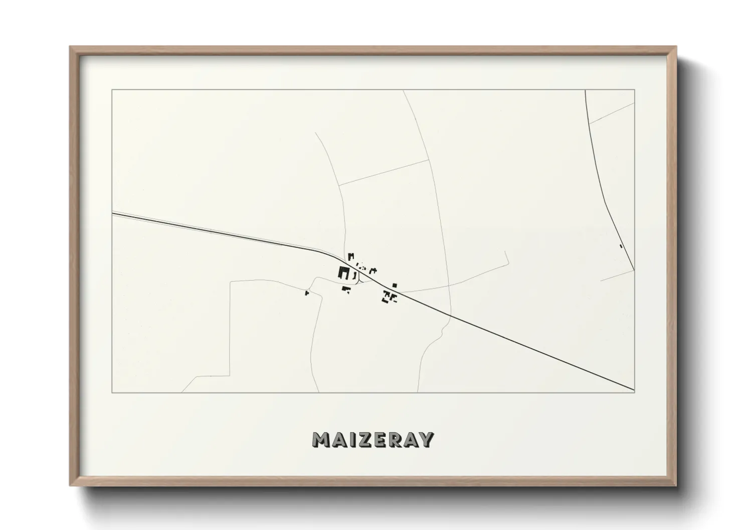 Une affiche de carte sur Maizeray