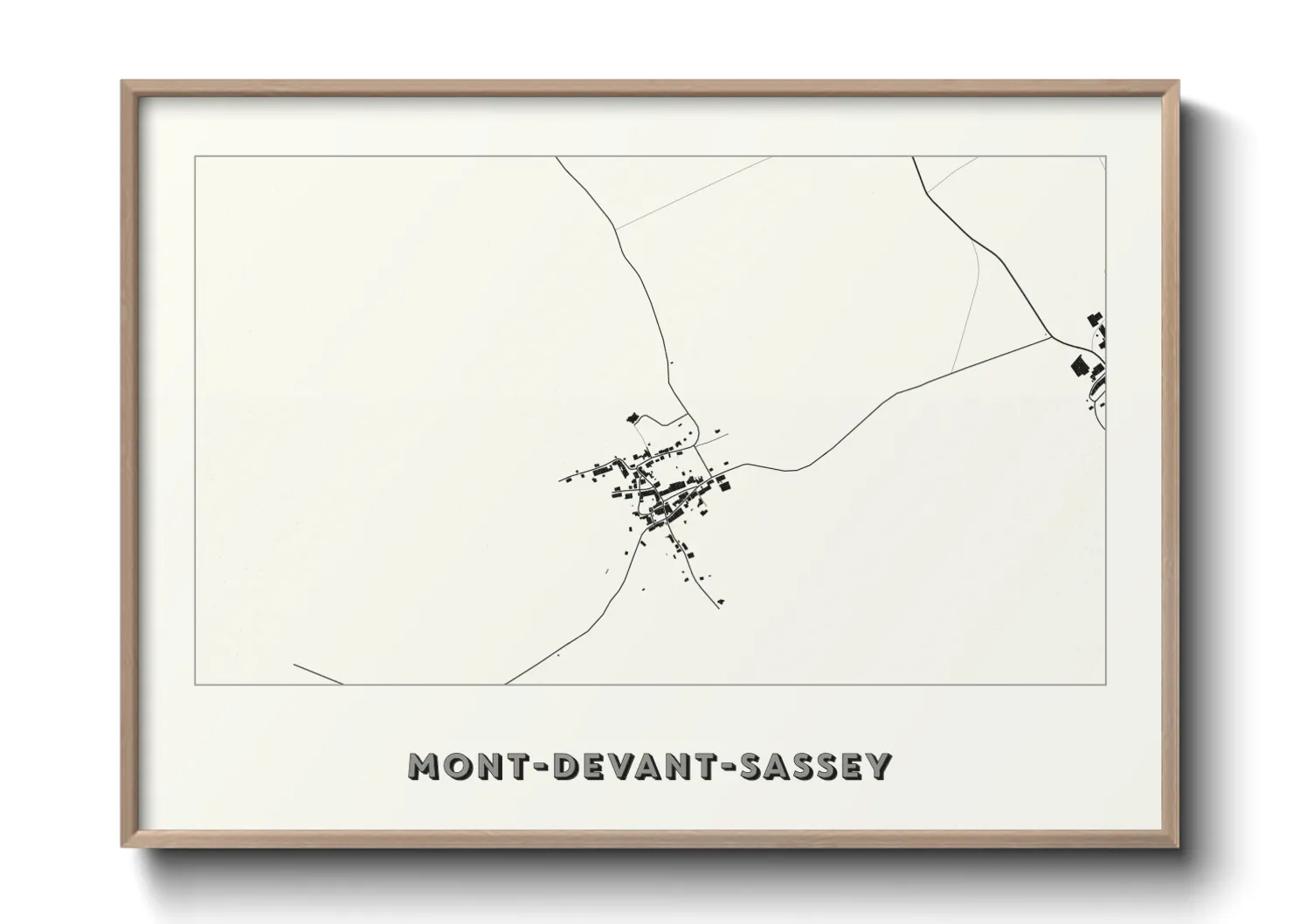 Une affiche de carte sur Mont-devant-Sassey