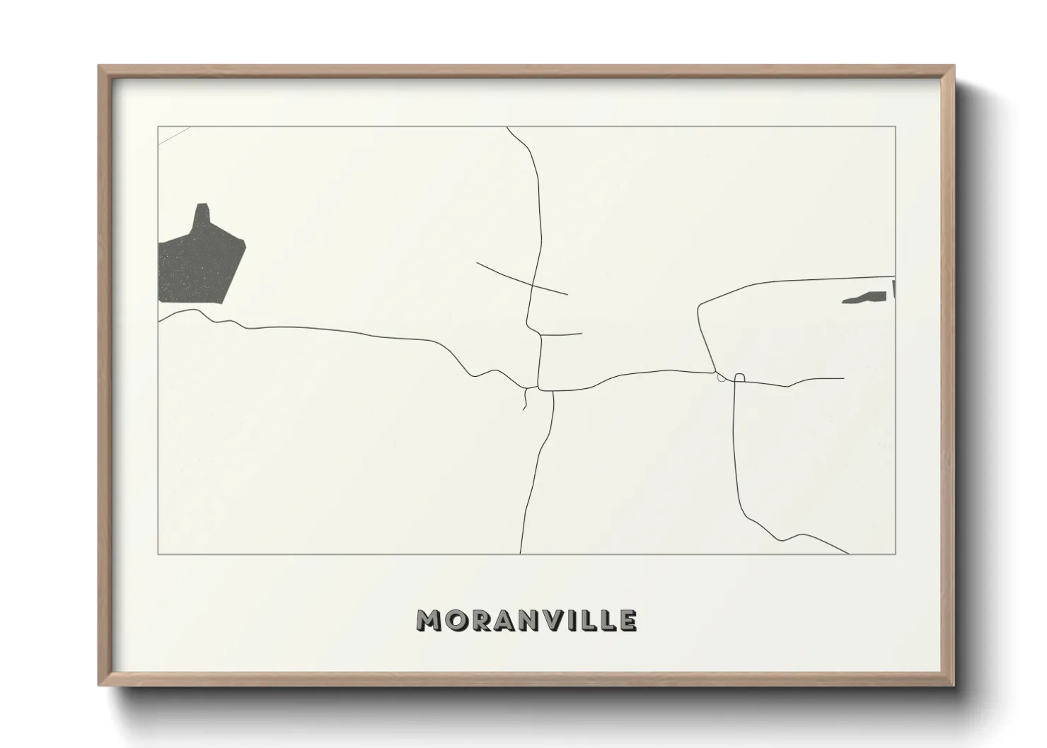Une affiche de carte sur Moranville