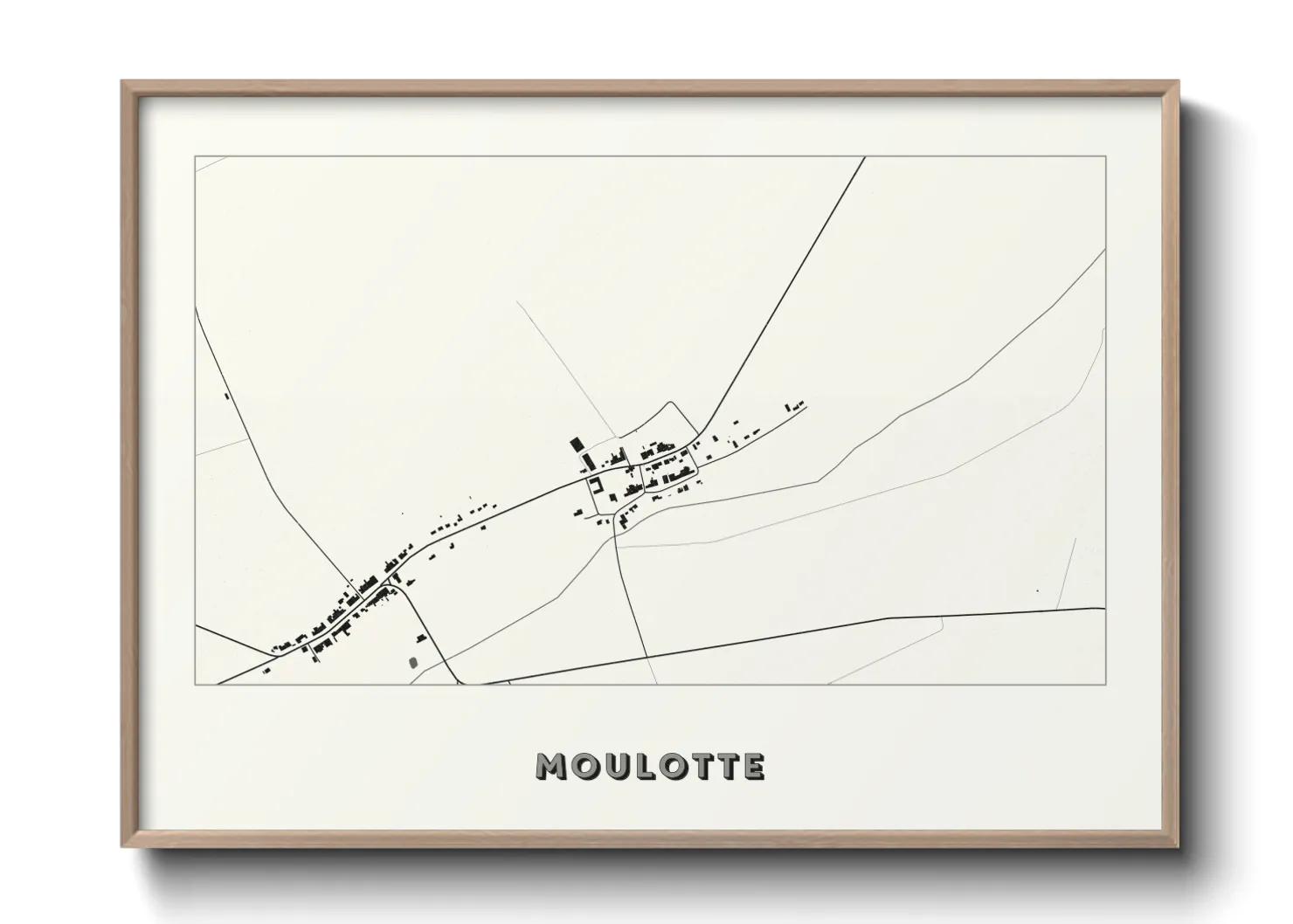 Une affiche de carte sur Moulotte