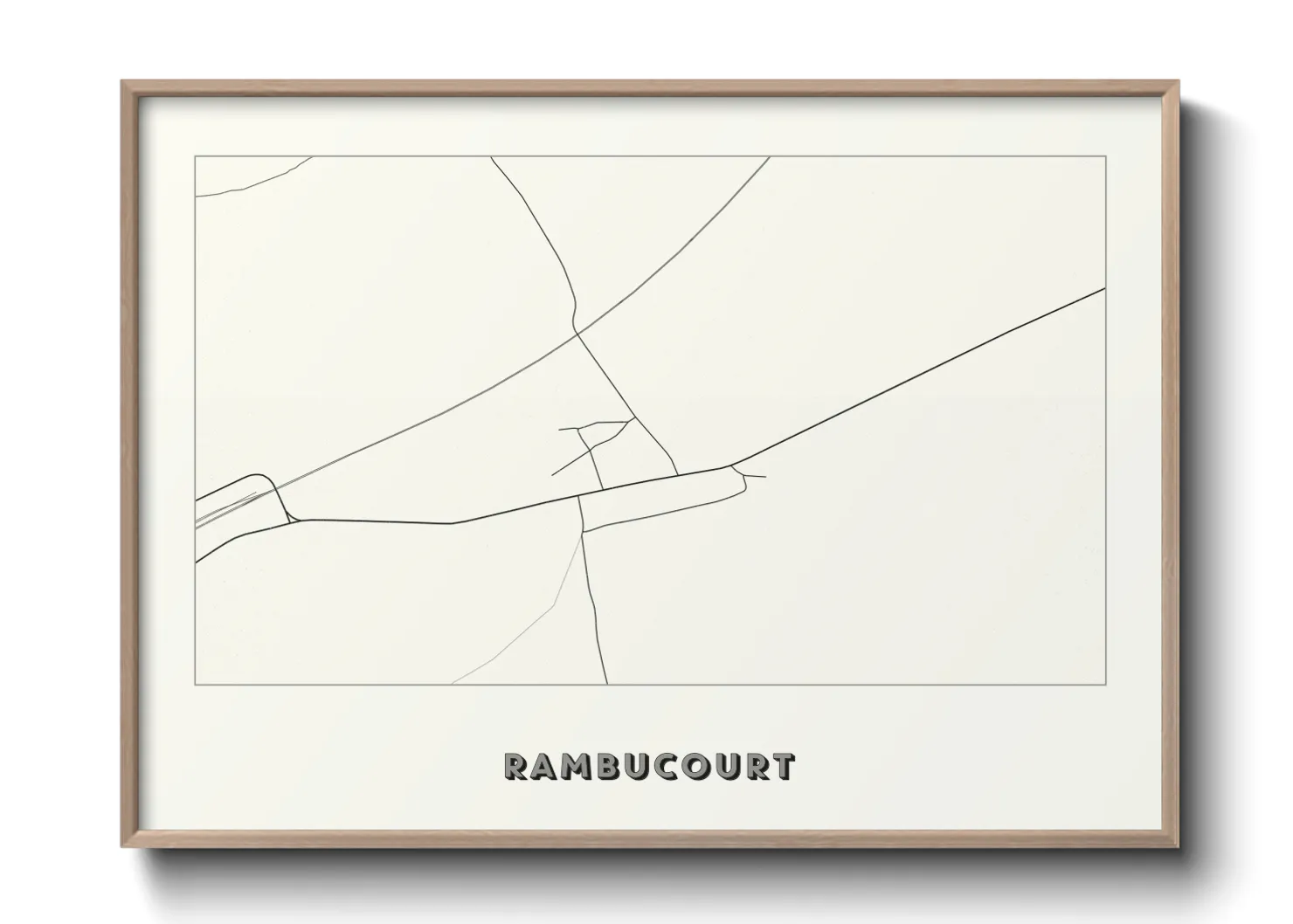 Une affiche de carte sur Rambucourt