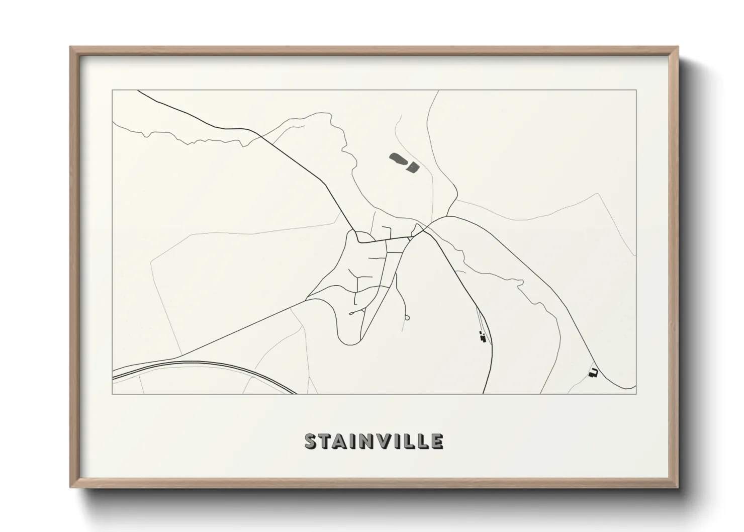 Une affiche de carte sur Stainville