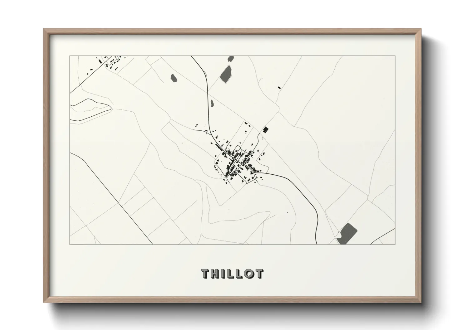 Une affiche de carte sur Thillot