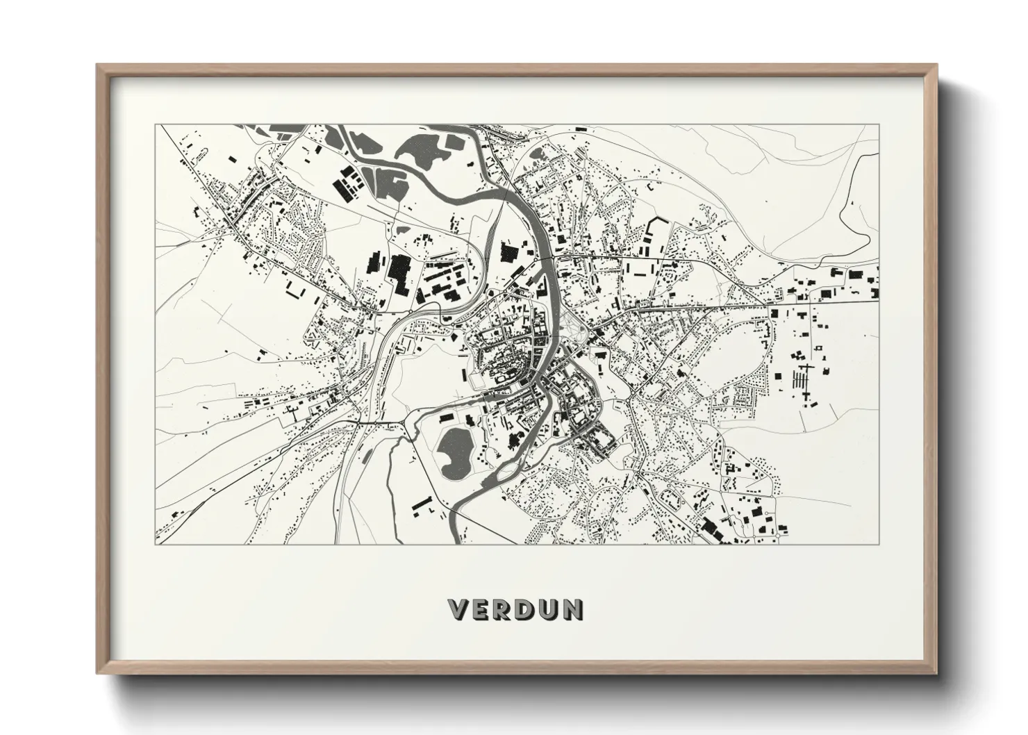 Une affiche de carte sur Verdun