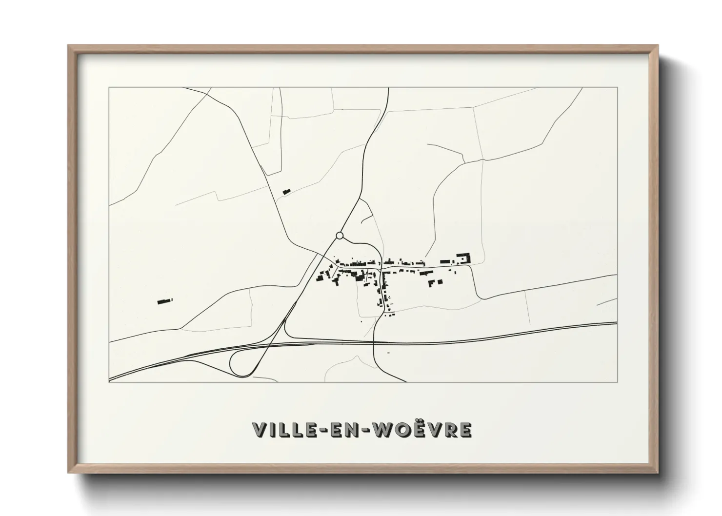Une affiche de carte sur Ville-en-Woëvre