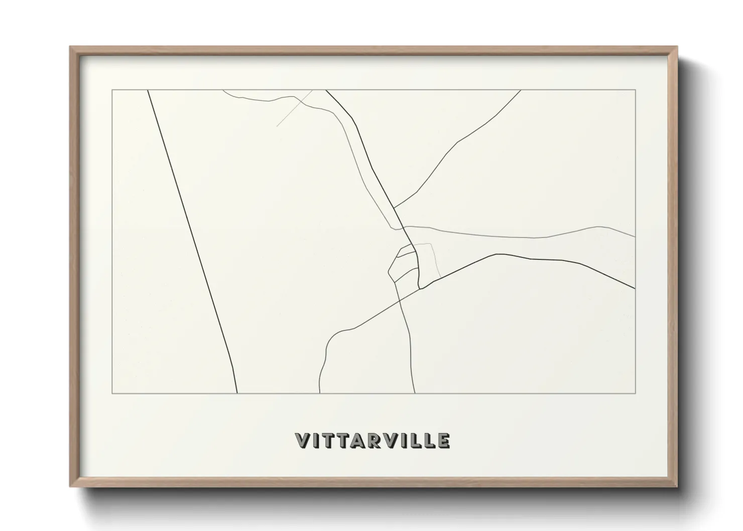 Une affiche de carte sur Vittarville