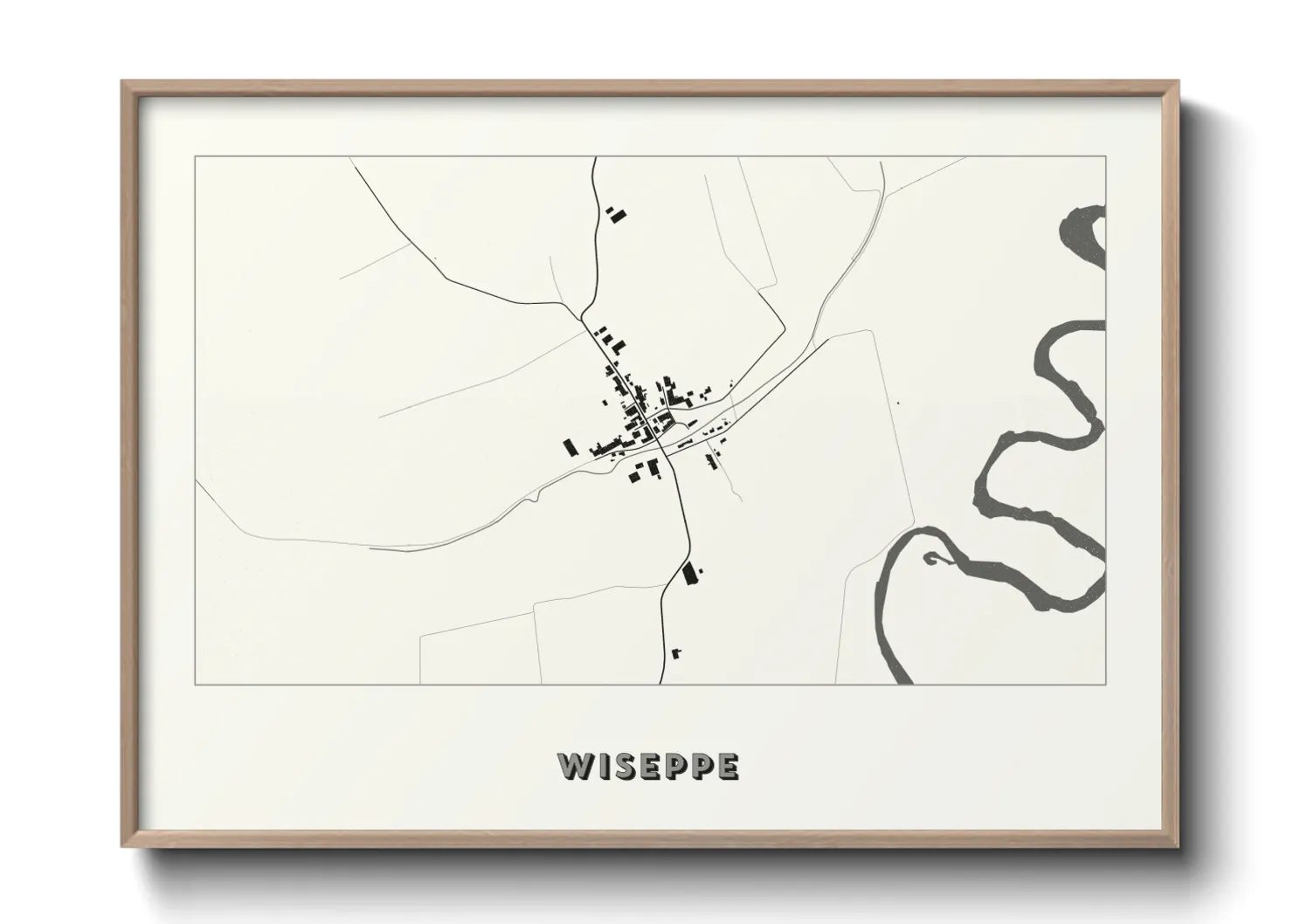 Une affiche de carte sur Wiseppe