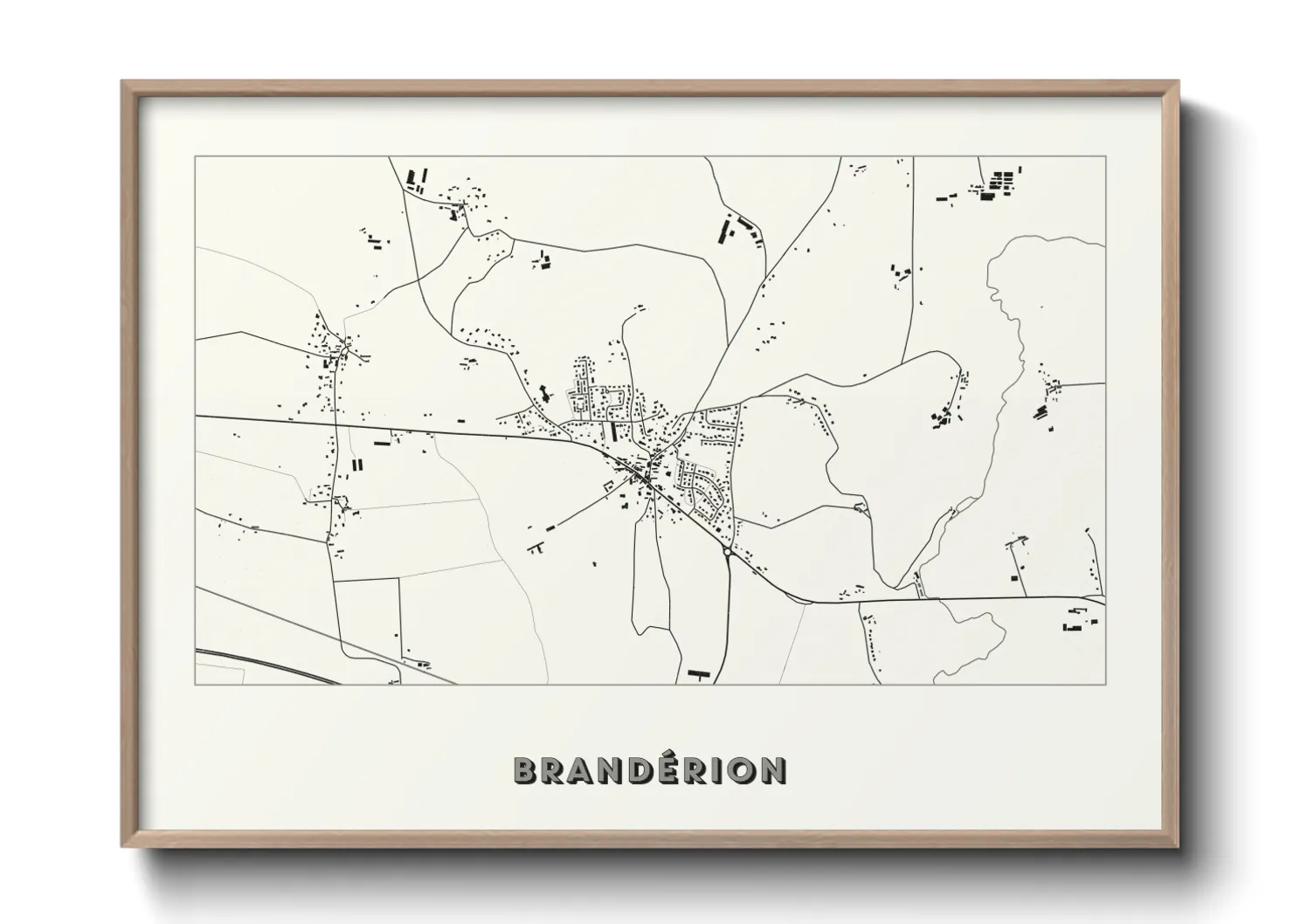 Une affiche de carte sur Brandérion