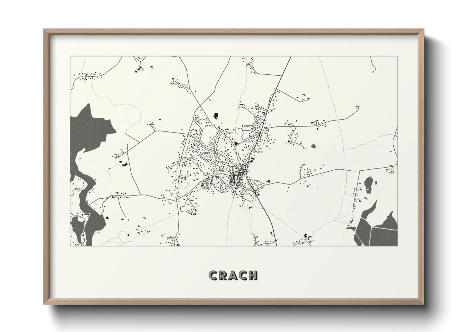 Une affiche de carte sur Crach