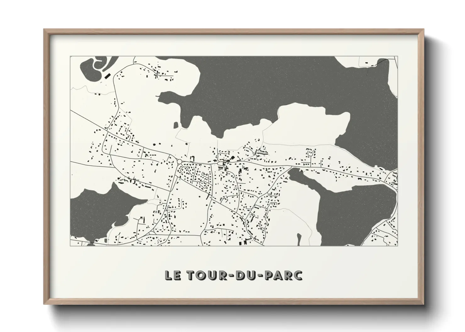 Une affiche de carte sur Le Tour-du-Parc