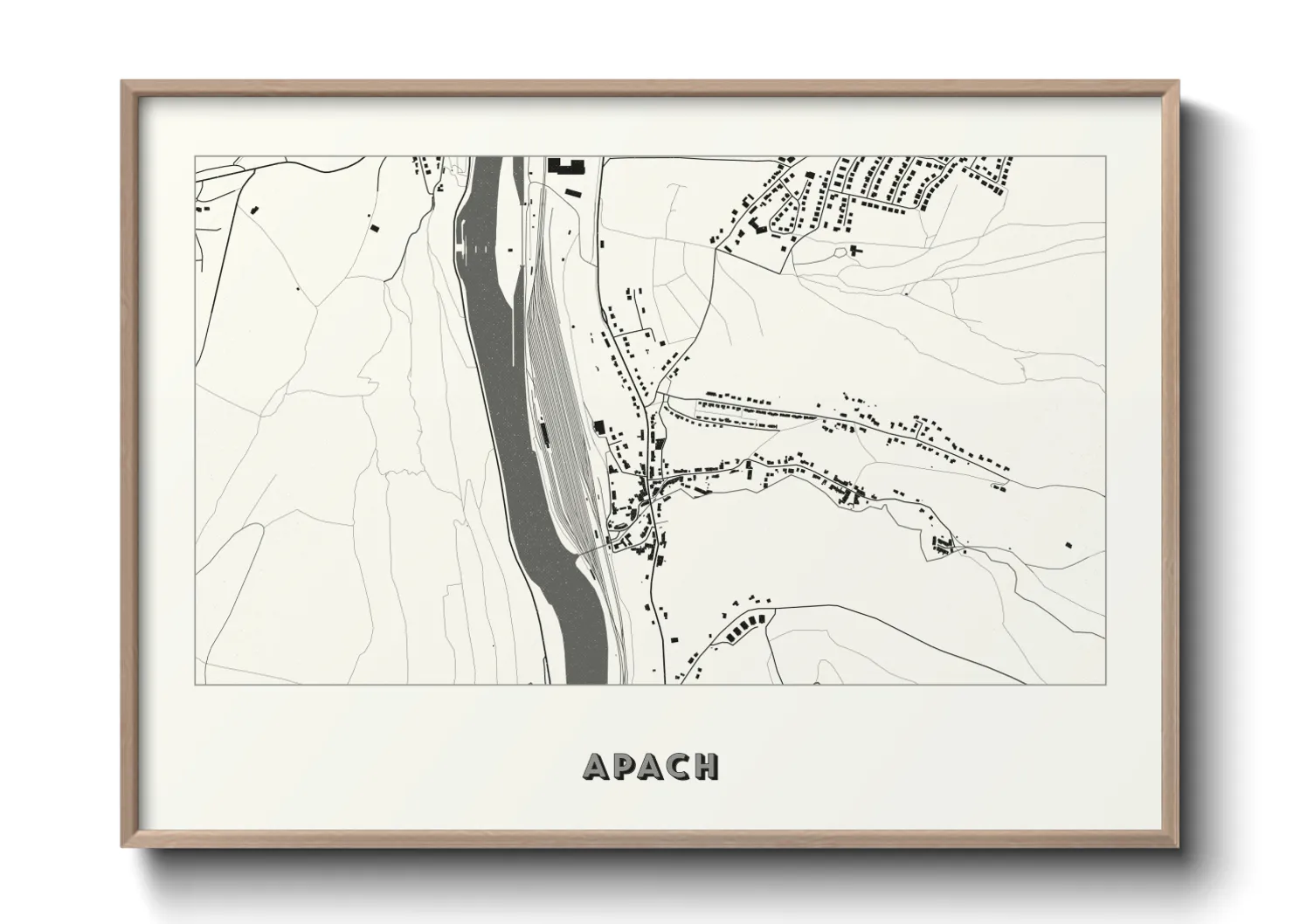Une affiche de carte sur Apach