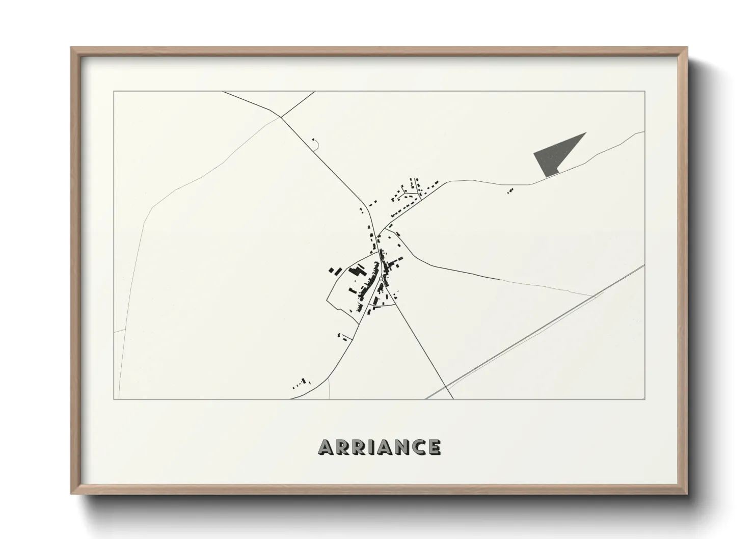 Une affiche de carte sur Arriance