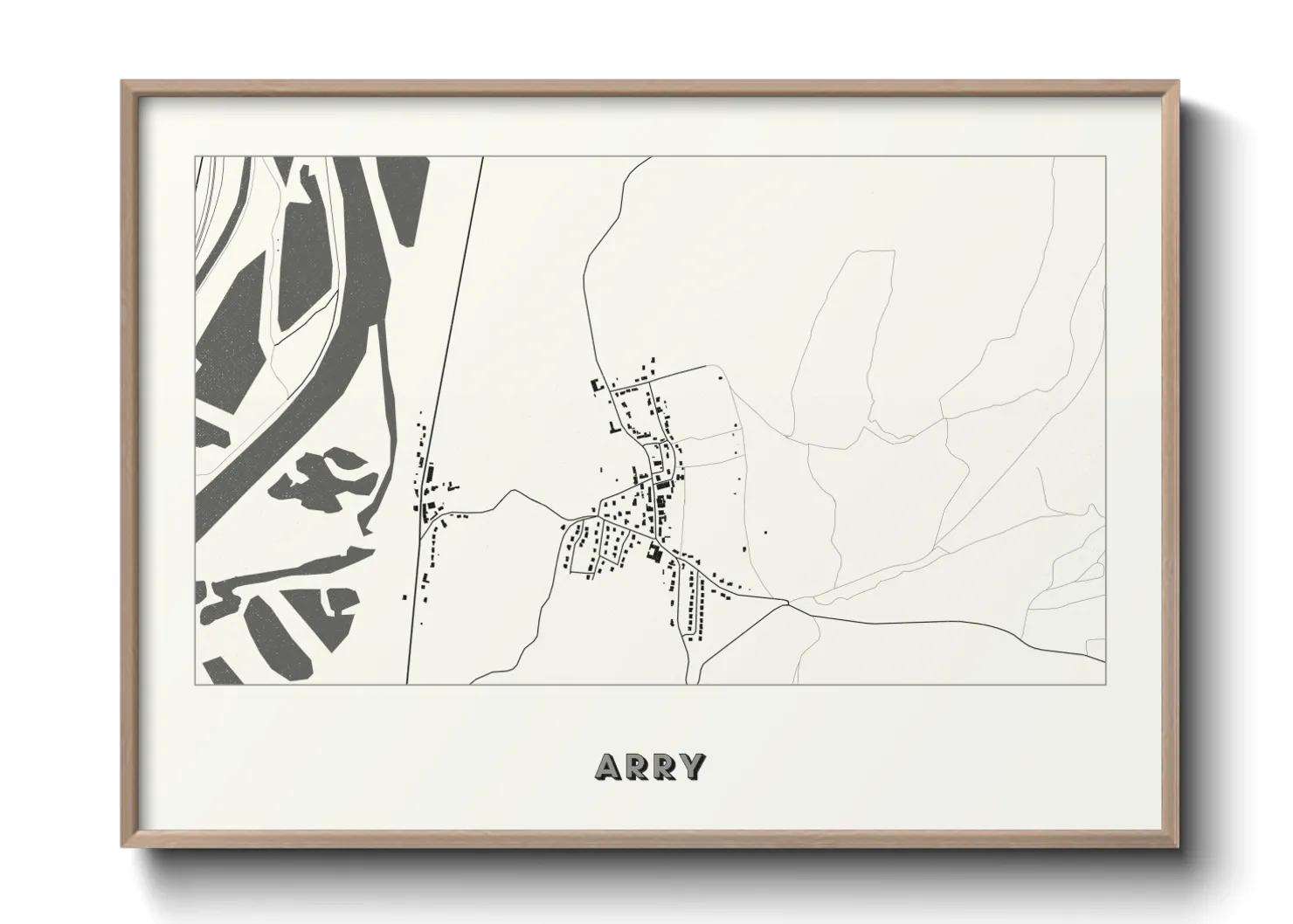 Une affiche de carte sur Arry