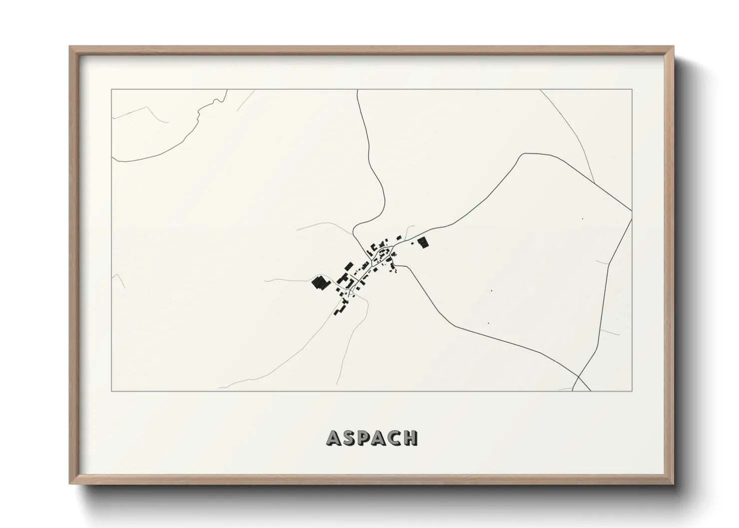 Une affiche de carte sur Aspach