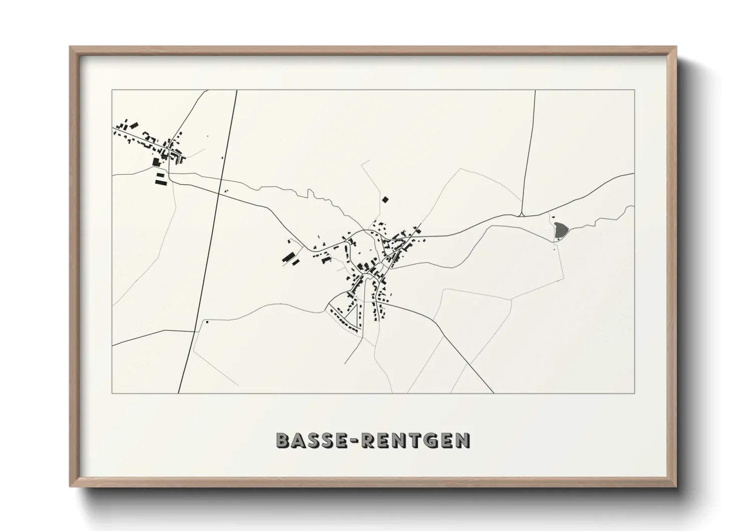 Une affiche de carte sur Basse-Rentgen