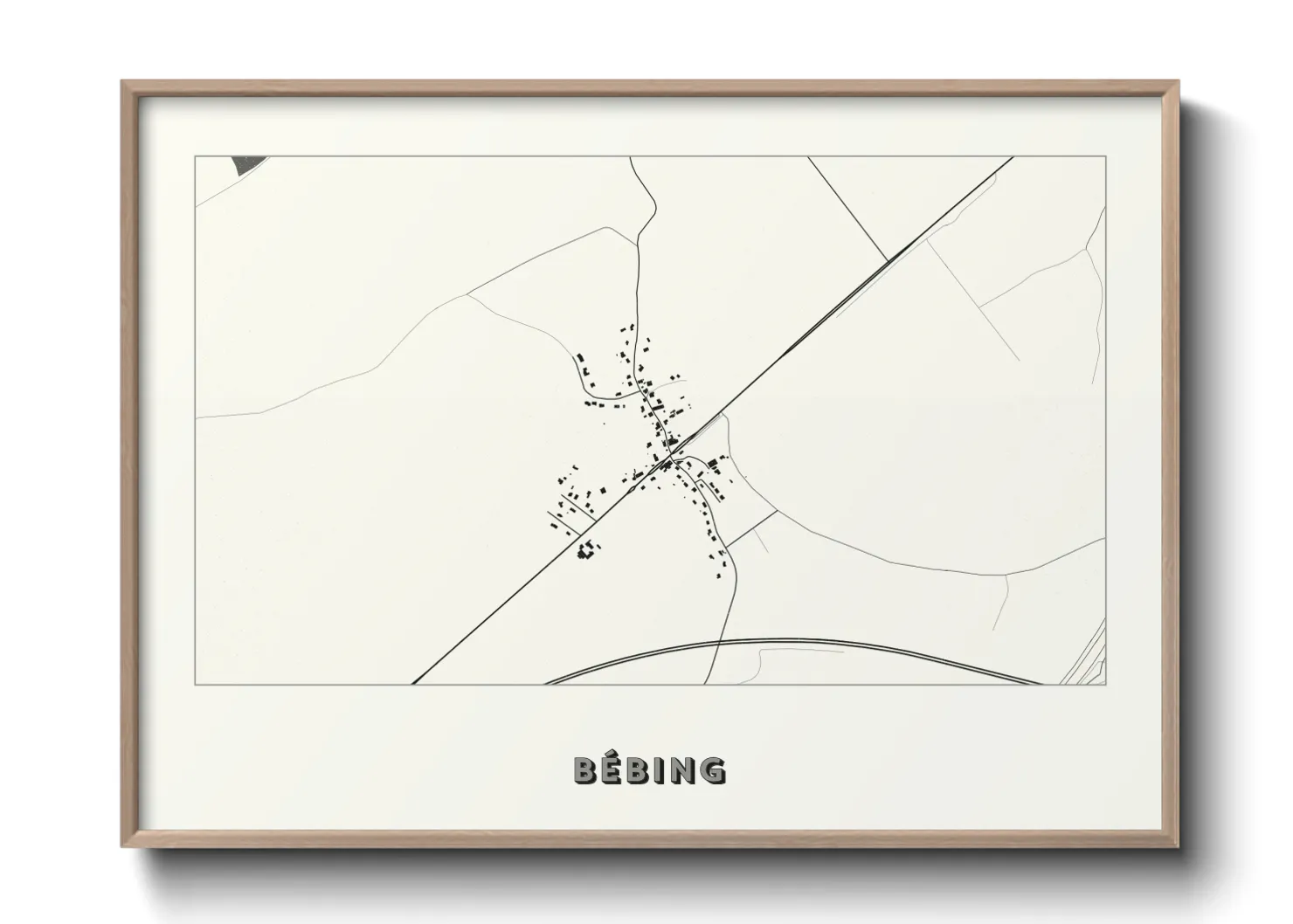 Une affiche de carte sur Bébing