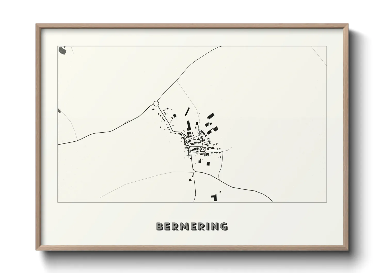 Une affiche de carte sur Bermering