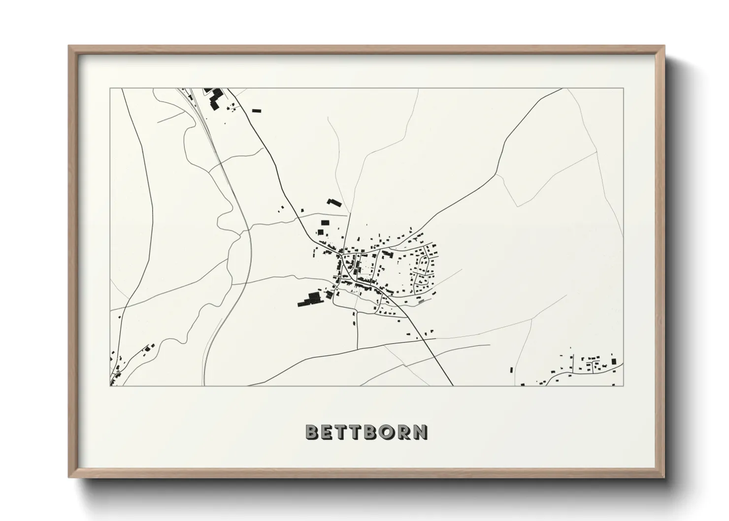 Une affiche de carte sur Bettborn