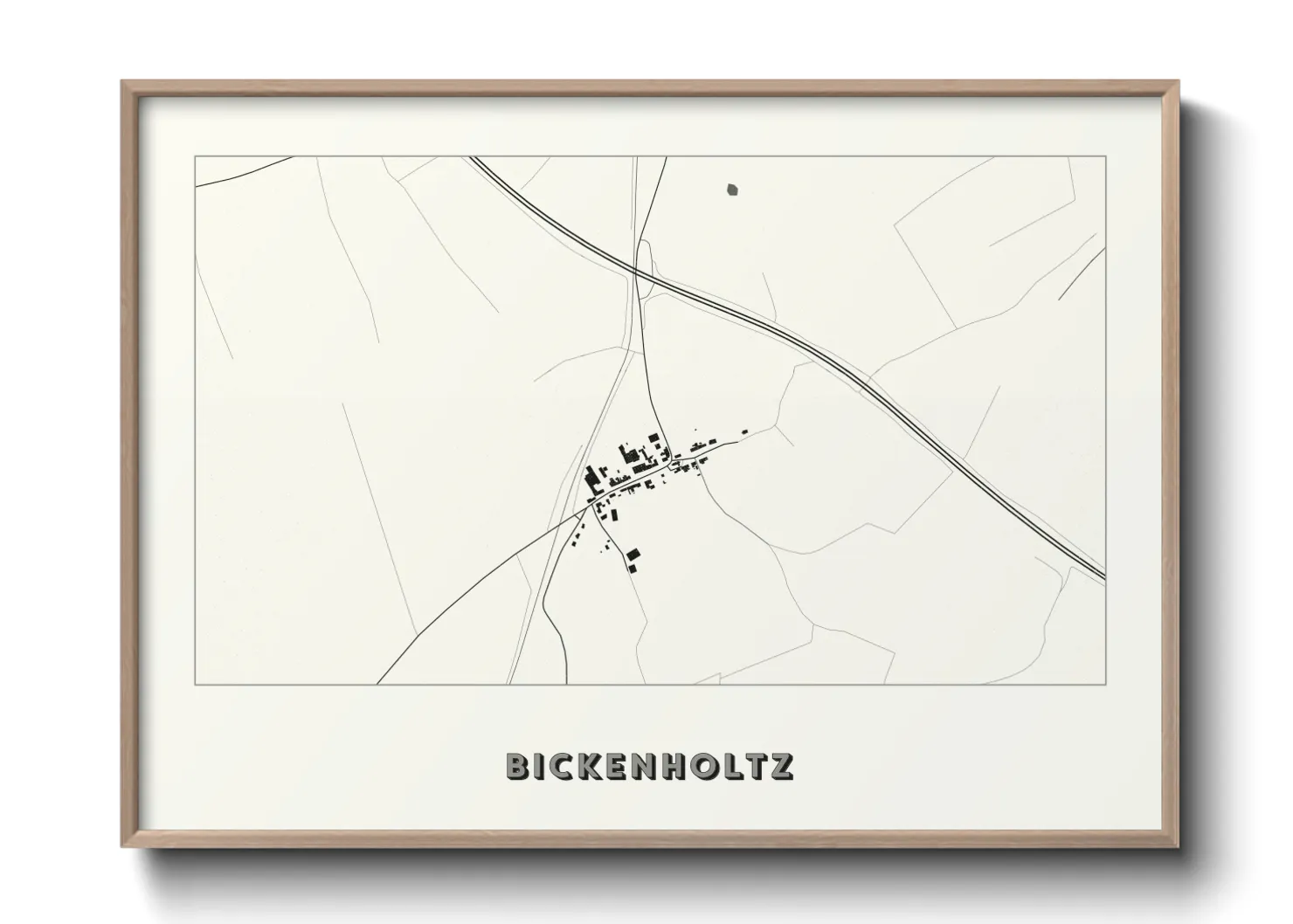 Une affiche de carte sur Bickenholtz