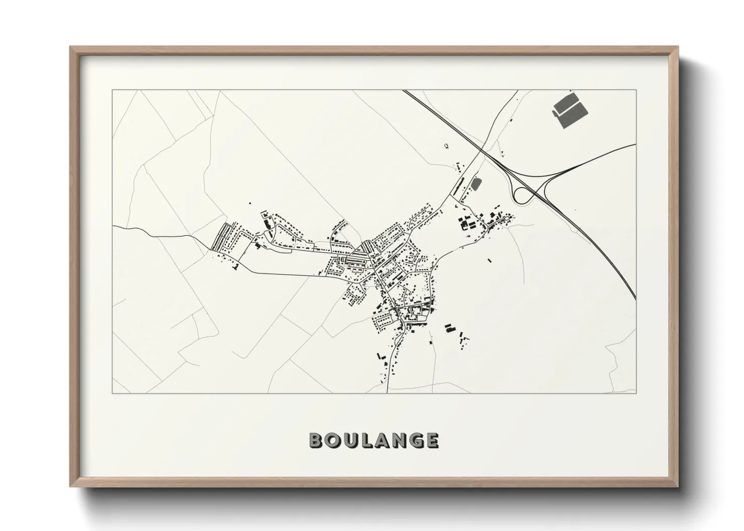 Une affiche de carte sur Boulange