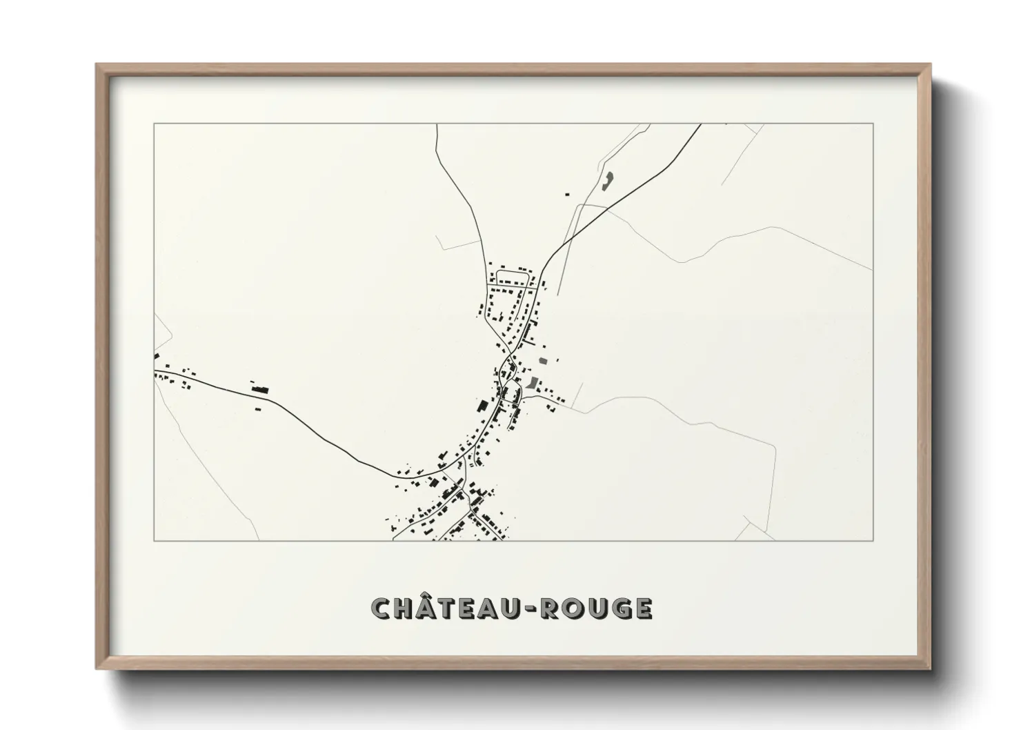 Une affiche de carte sur Château-Rouge
