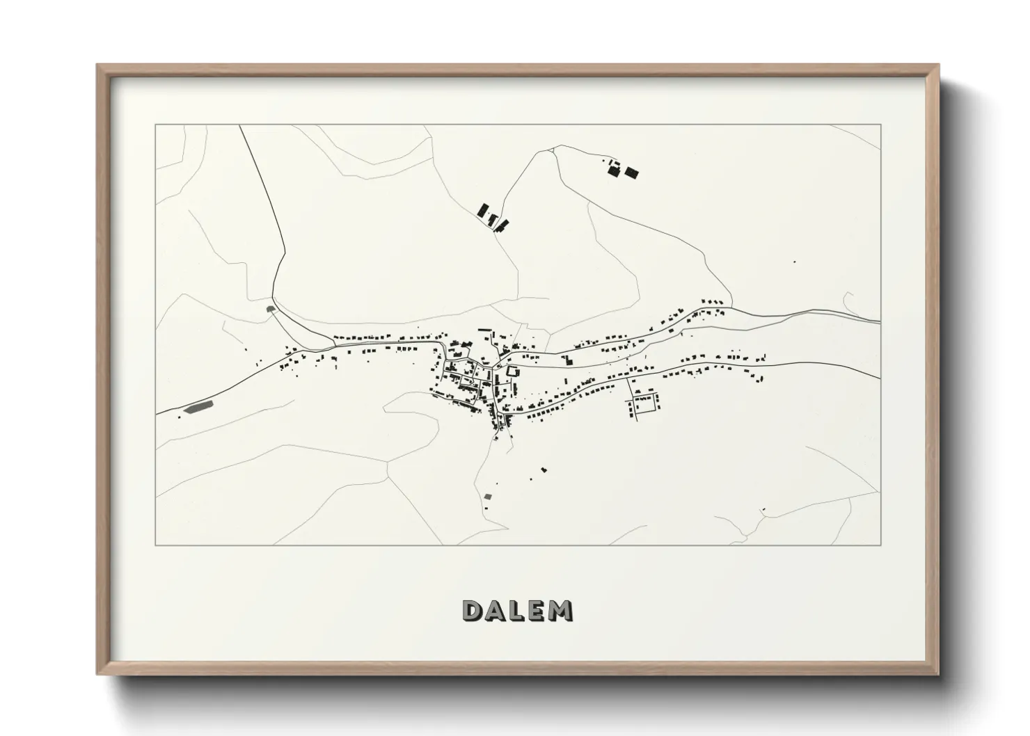 Une affiche de carte sur Dalem