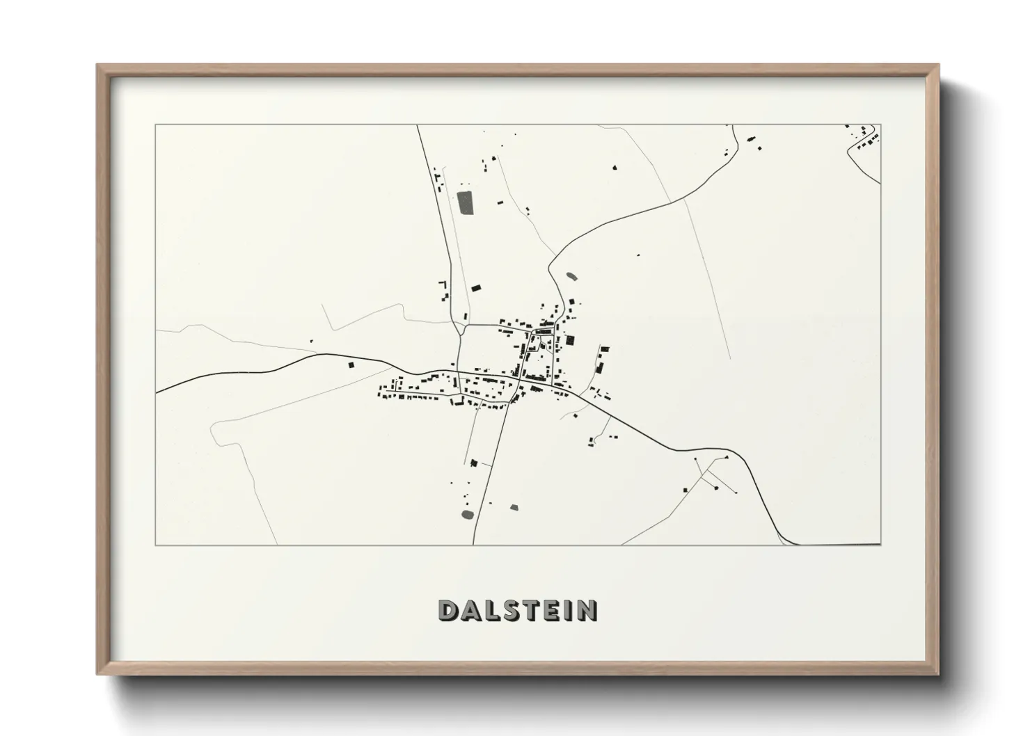 Une affiche de carte sur Dalstein