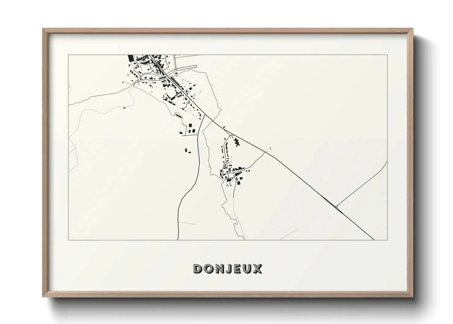 Une affiche de carte sur Donjeux