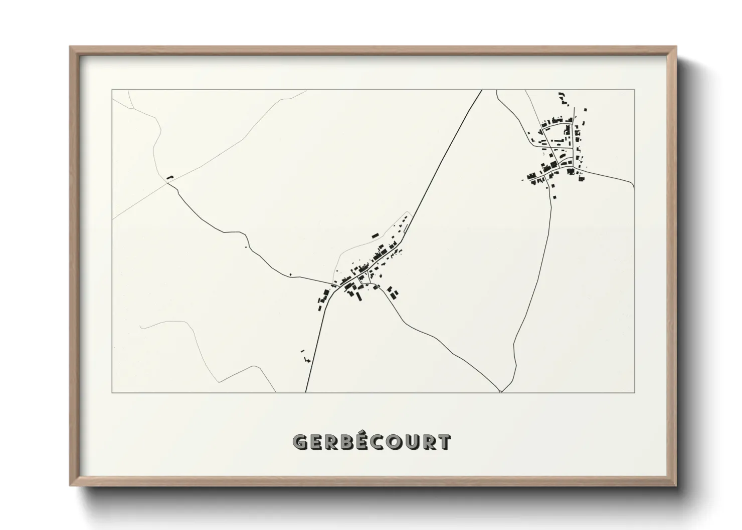 Une affiche de carte sur Gerbécourt