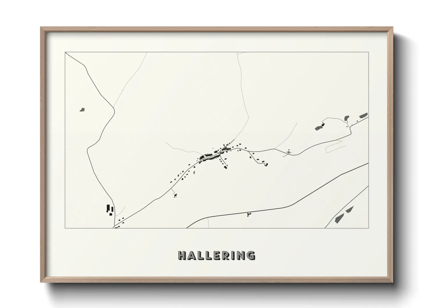 Une affiche de carte sur Hallering