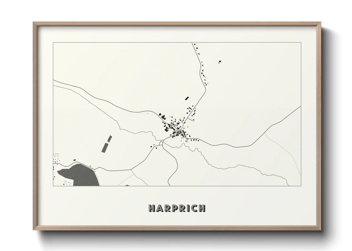 Une affiche de carte sur Harprich