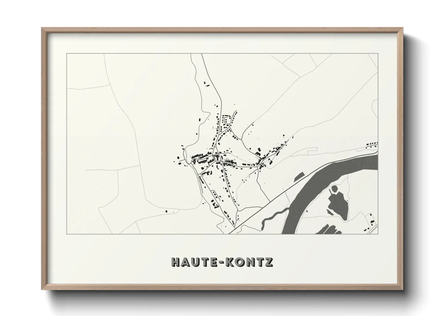 Une affiche de carte sur Haute-Kontz