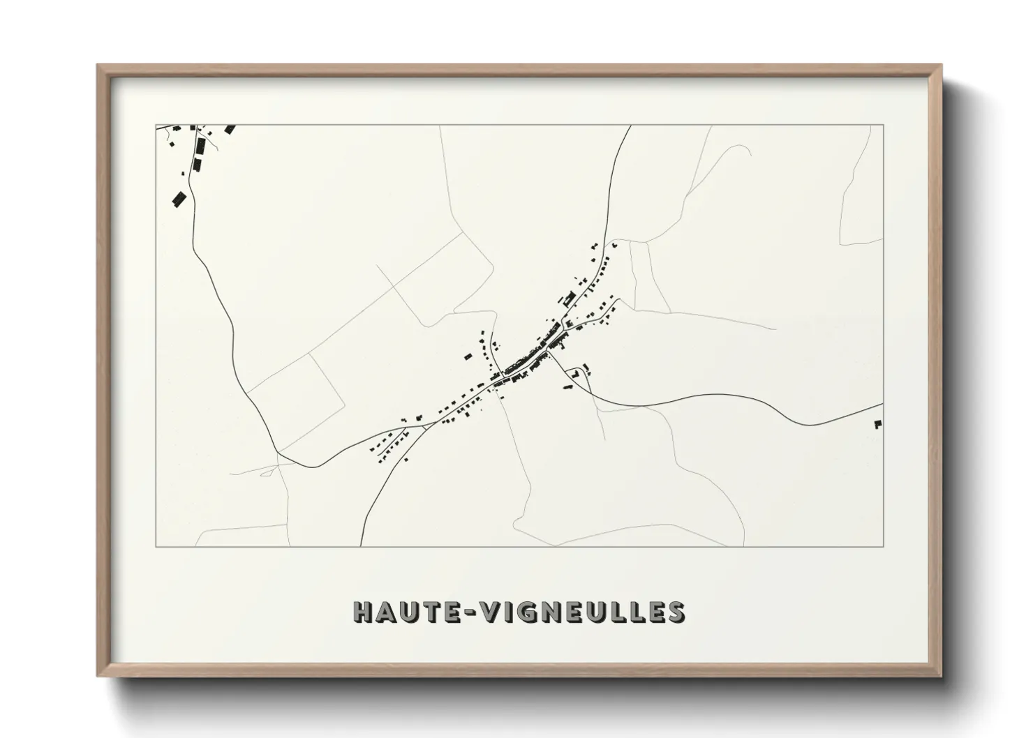 Une affiche de carte sur Haute-Vigneulles