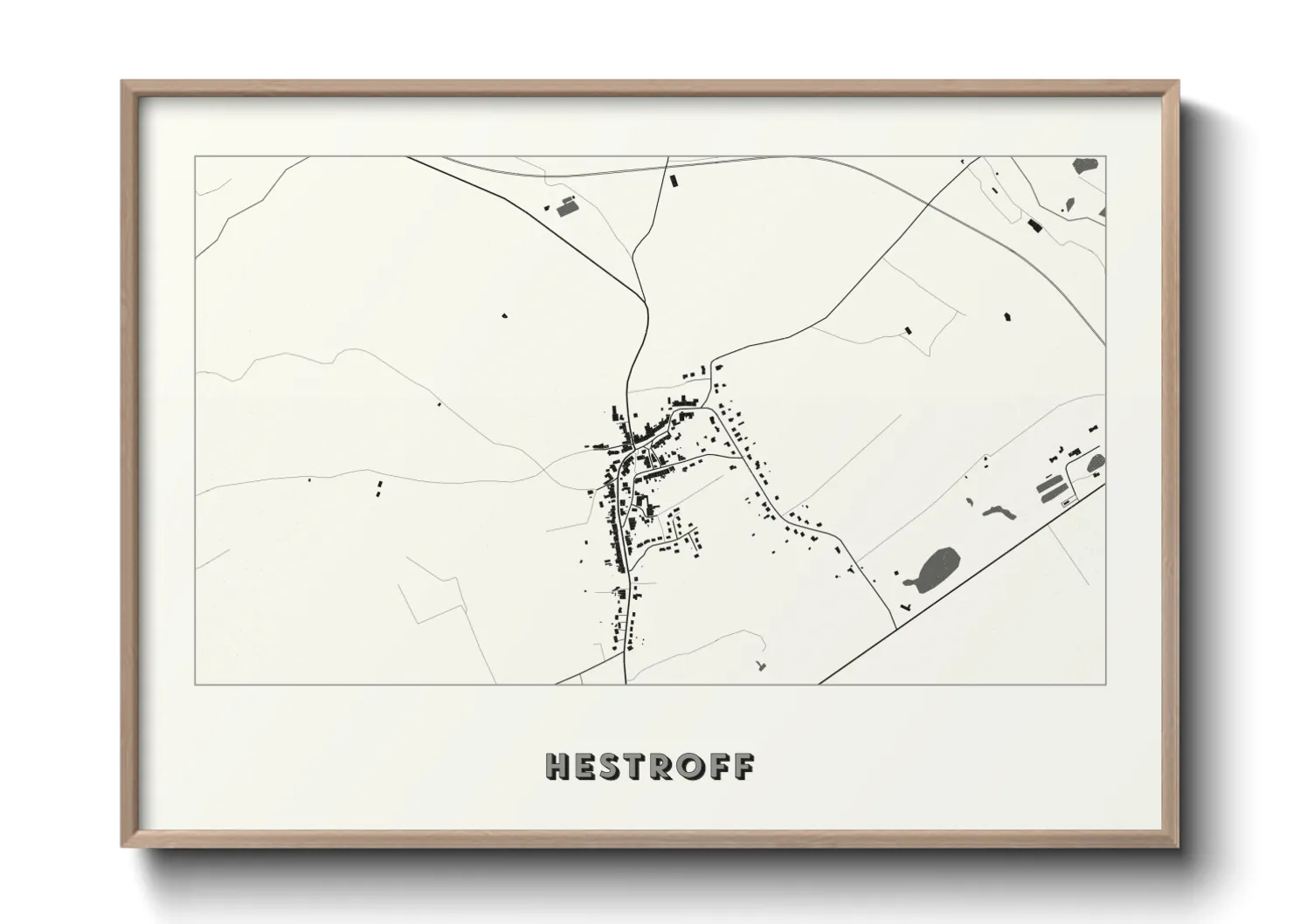 Une affiche de carte sur Hestroff