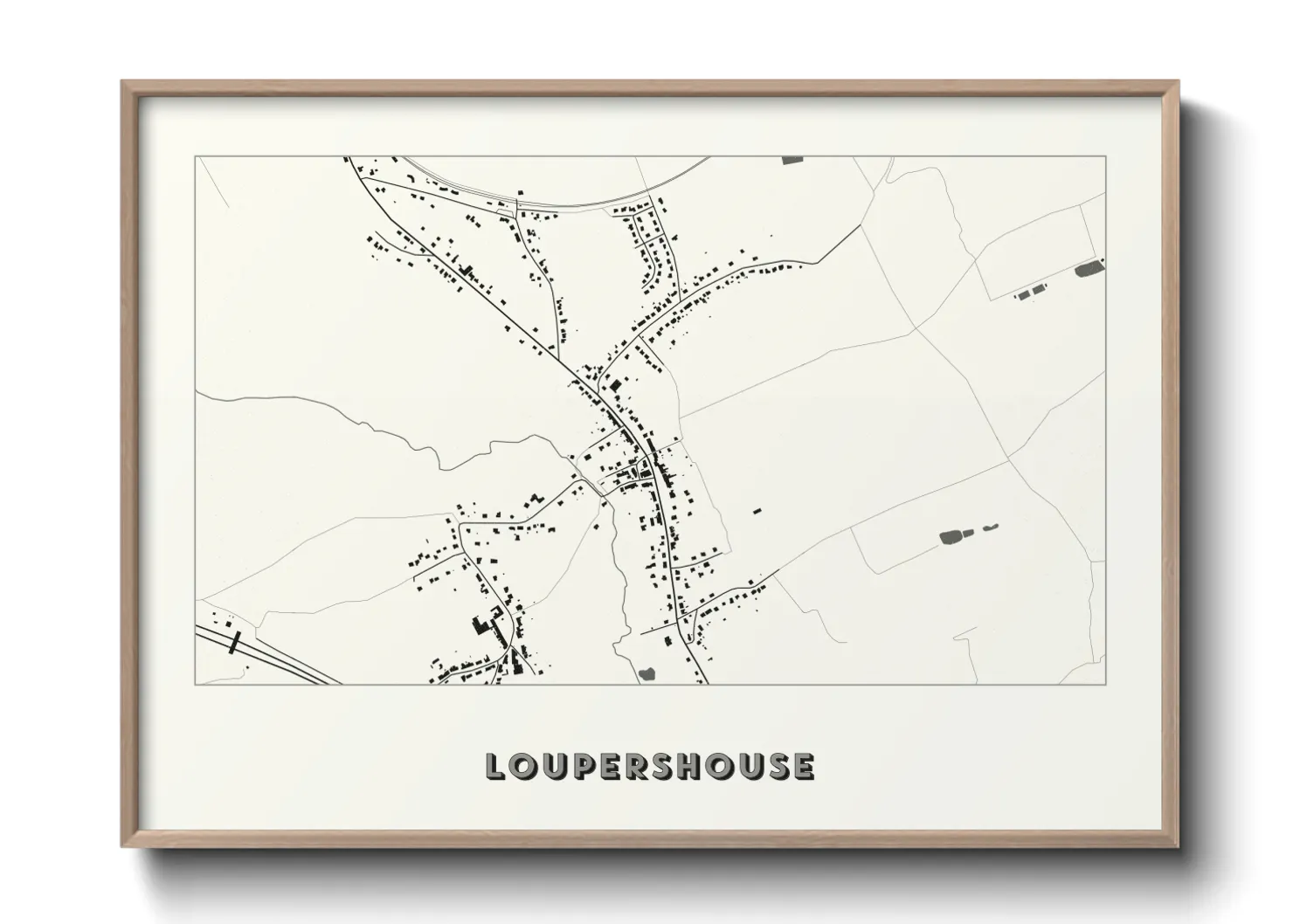 Une affiche de carte sur Loupershouse
