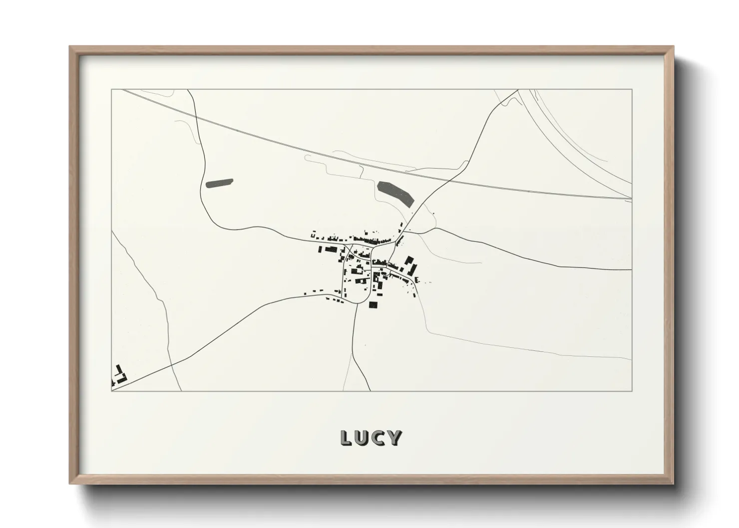 Une affiche de carte sur Lucy