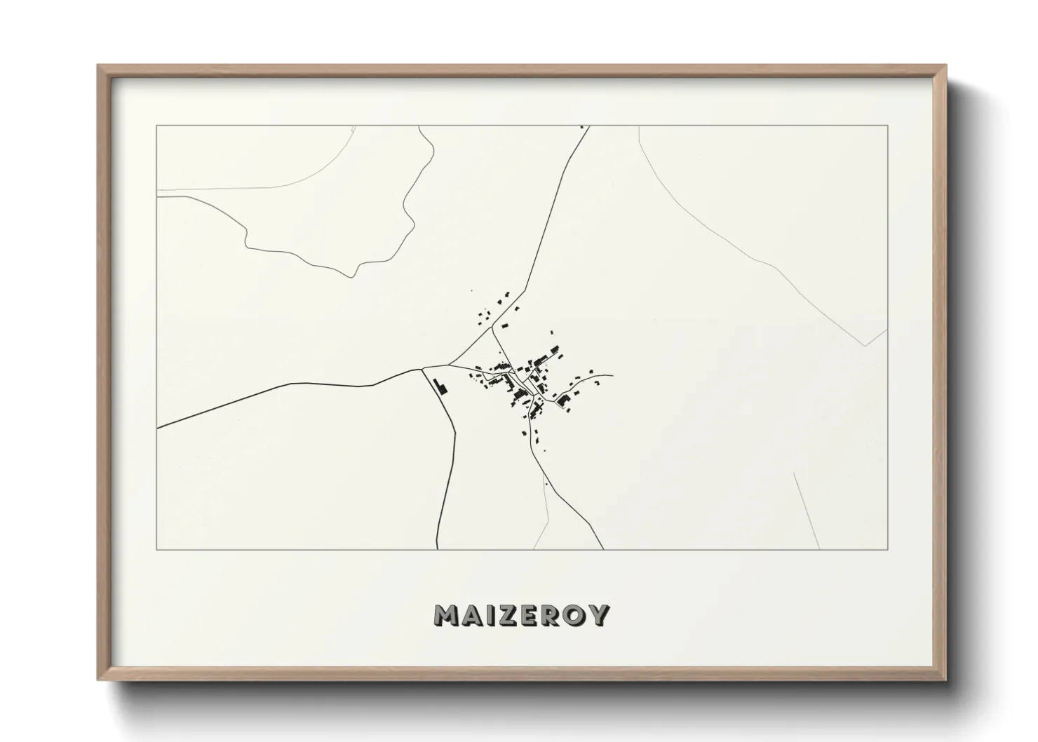 Une affiche de carte sur Maizeroy