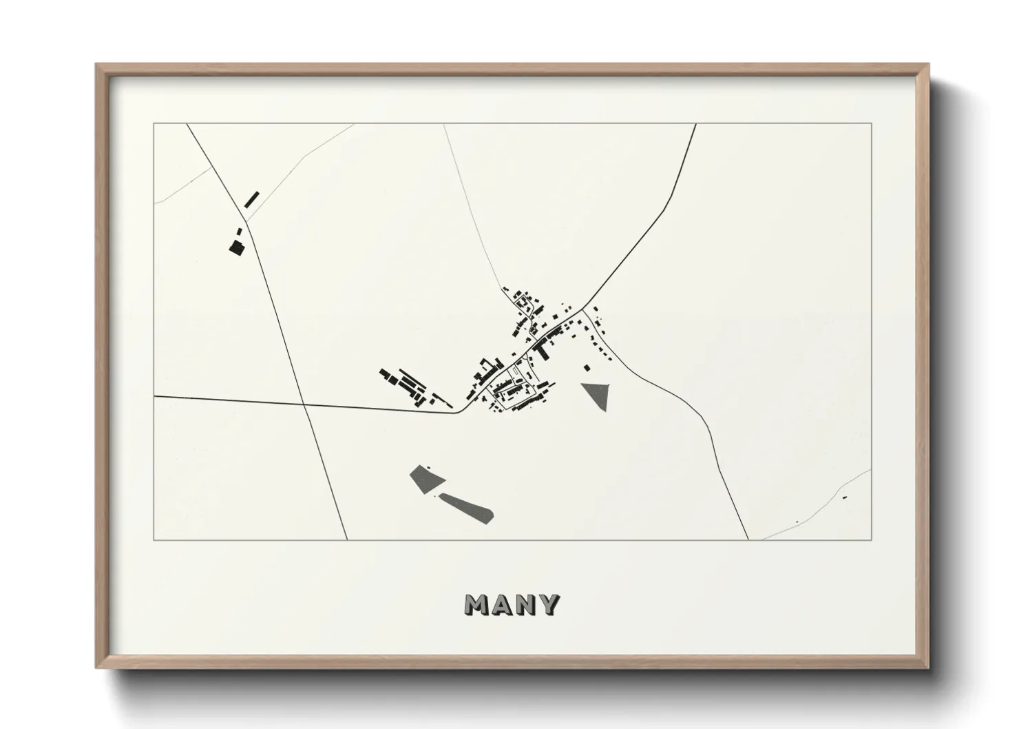 Une affiche de carte sur Many