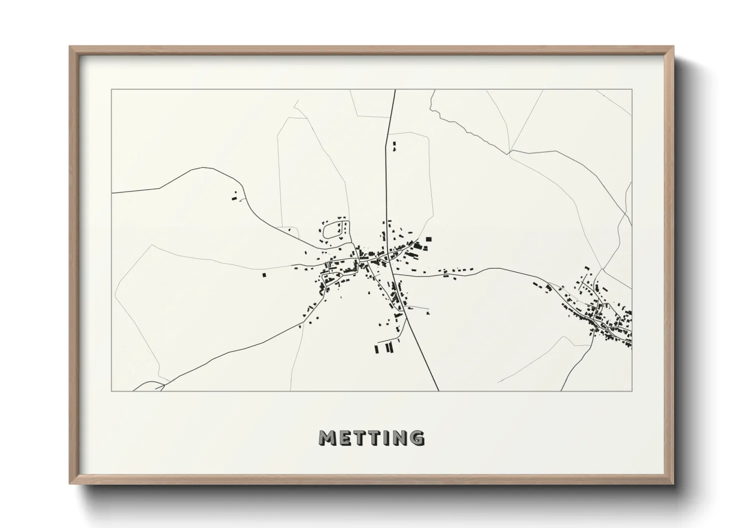 Une affiche de carte sur Metting