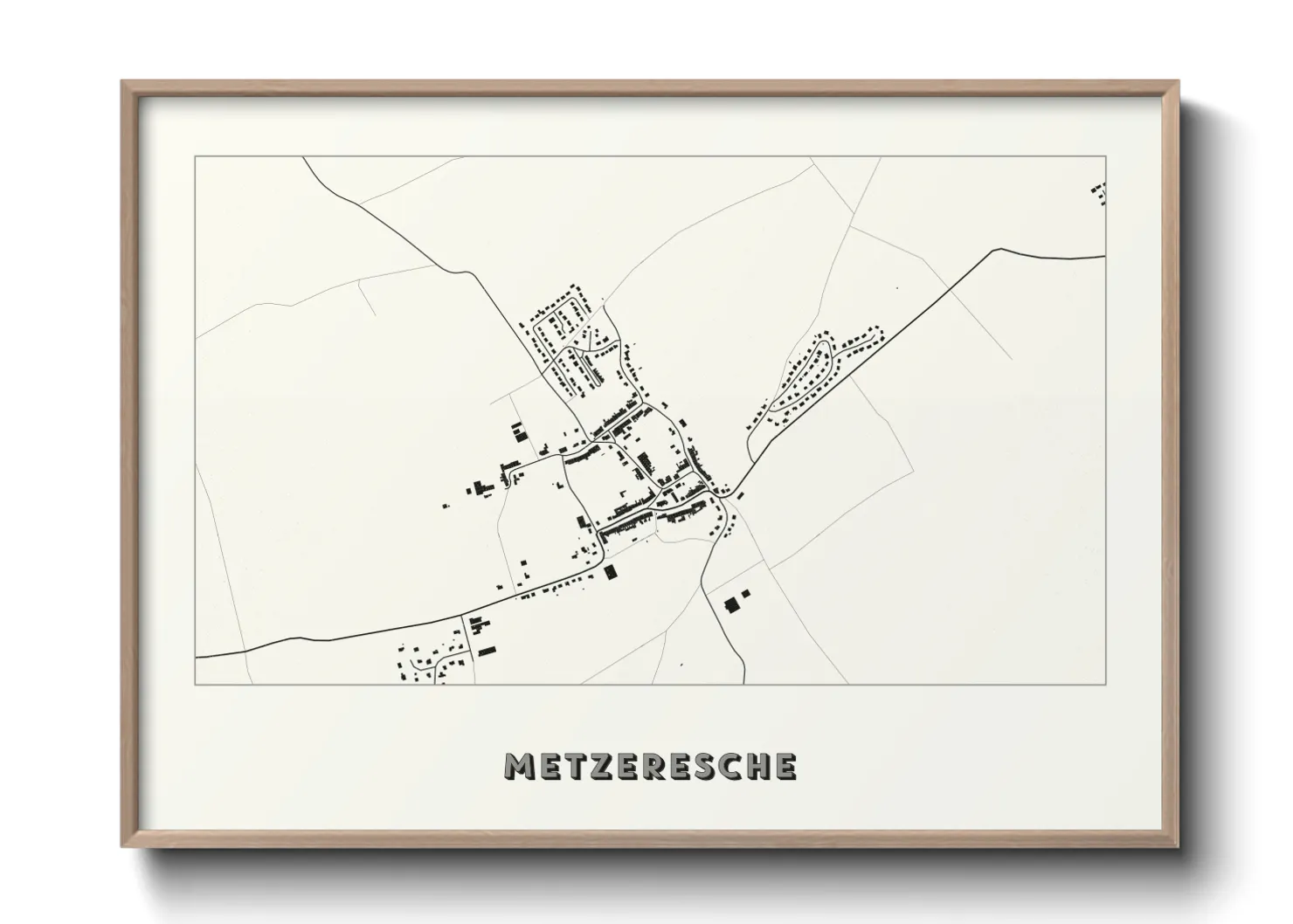 Une affiche de carte sur Metzeresche