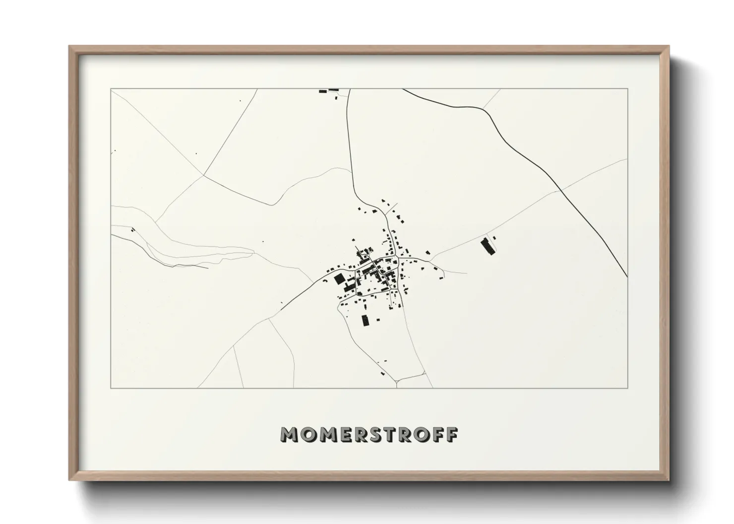 Une affiche de carte sur Momerstroff