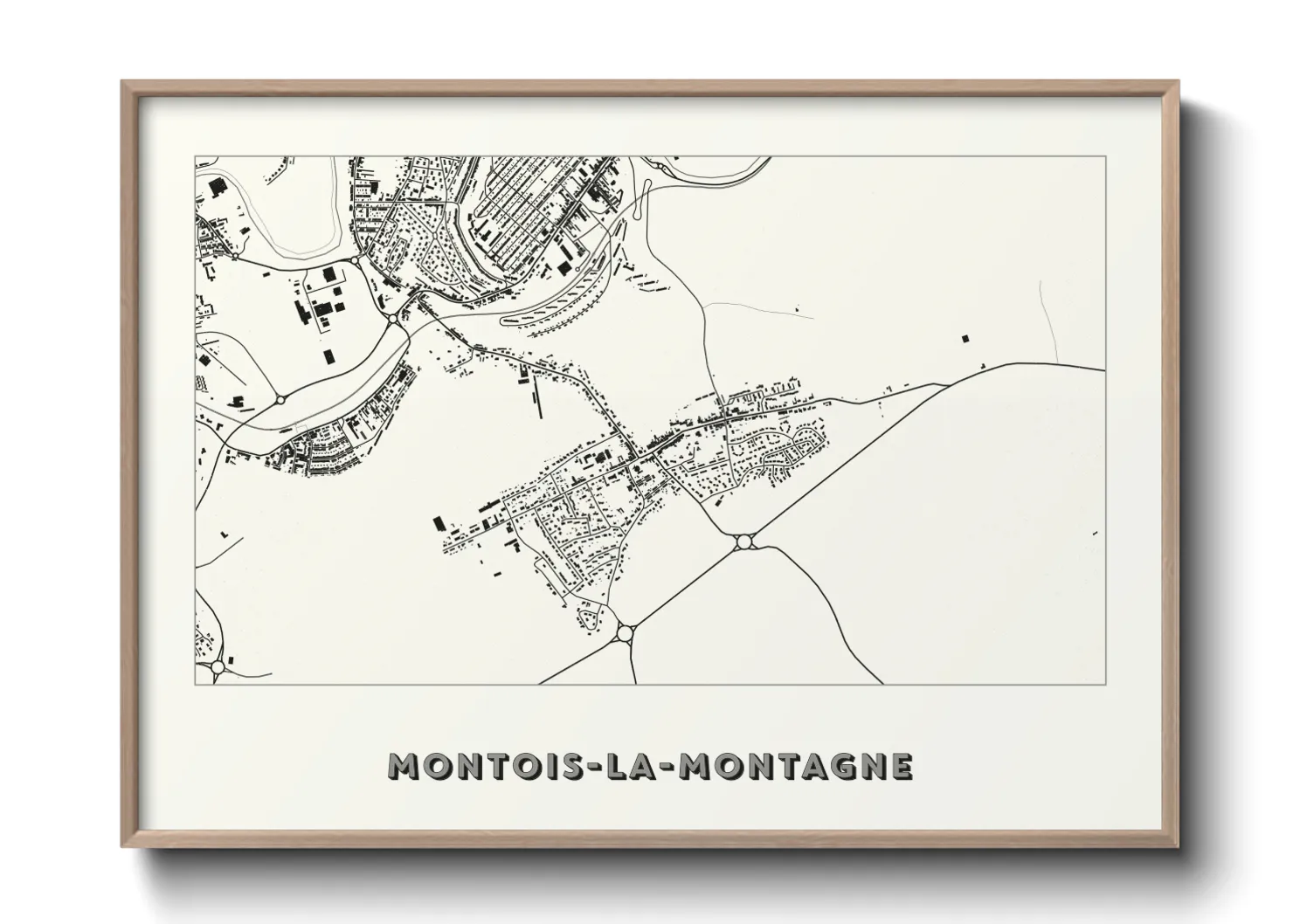 Une affiche de carte sur Montois-la-Montagne