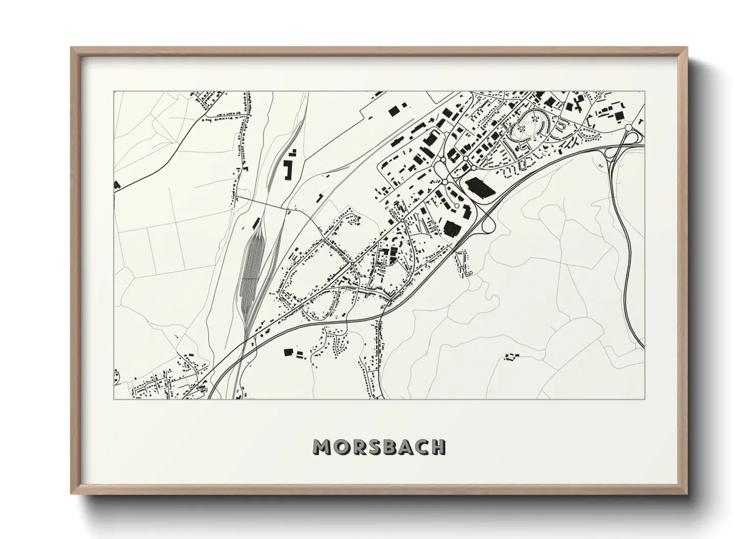 Une affiche de carte sur Morsbach