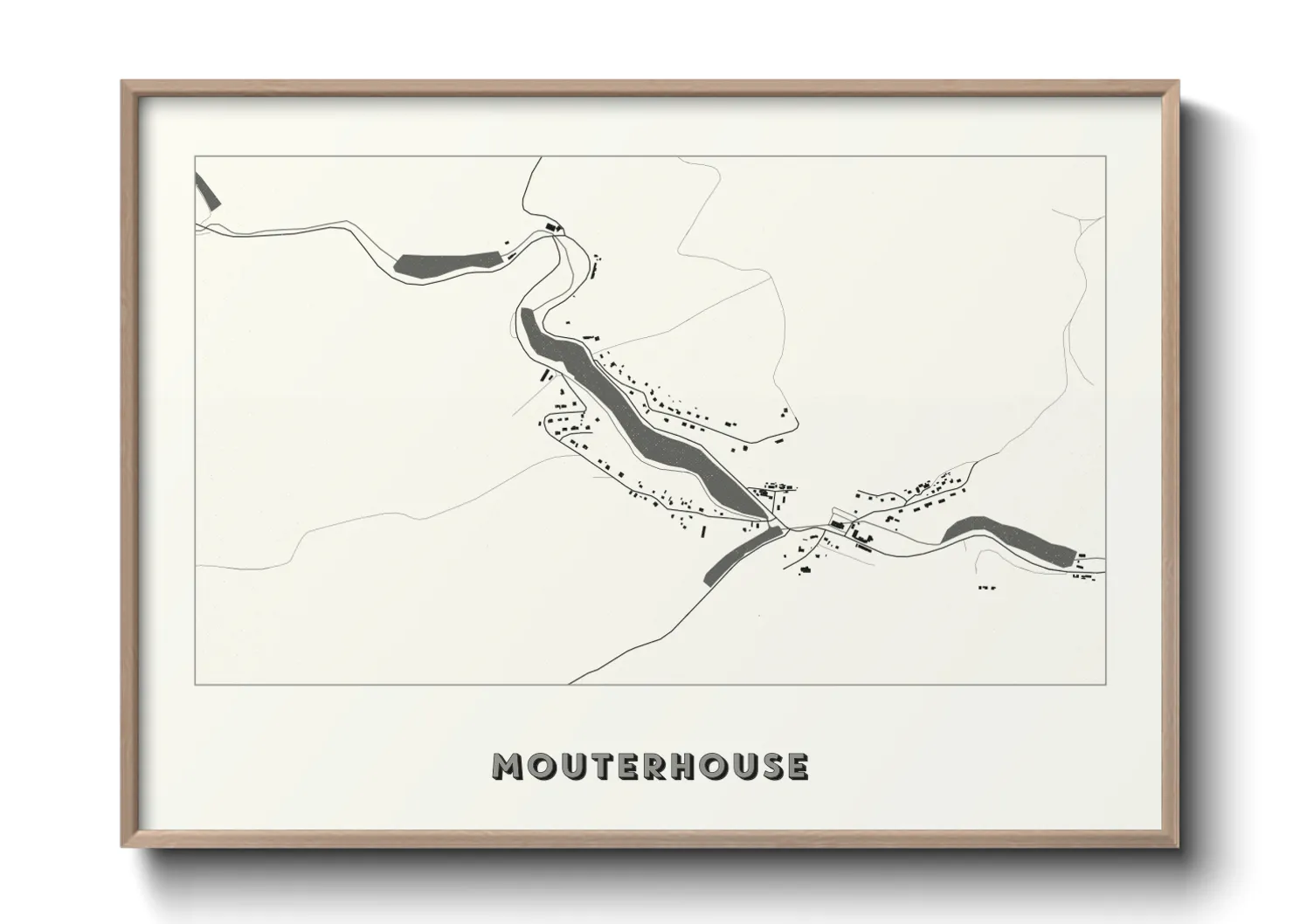 Une affiche de carte sur Mouterhouse