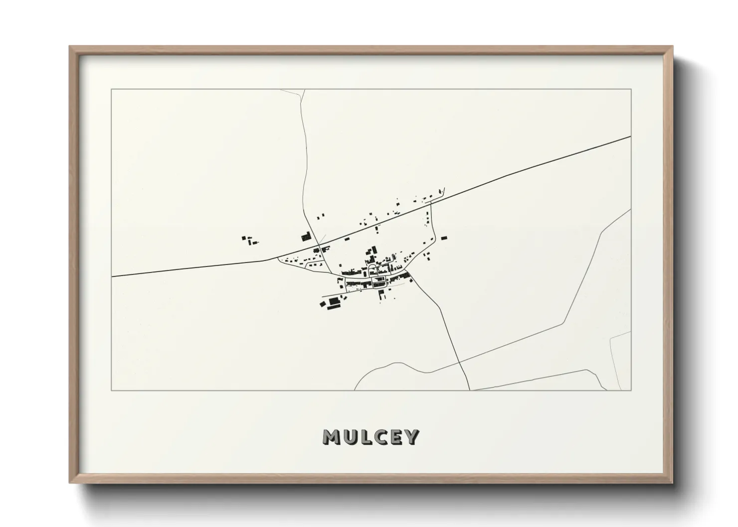 Une affiche de carte sur Mulcey