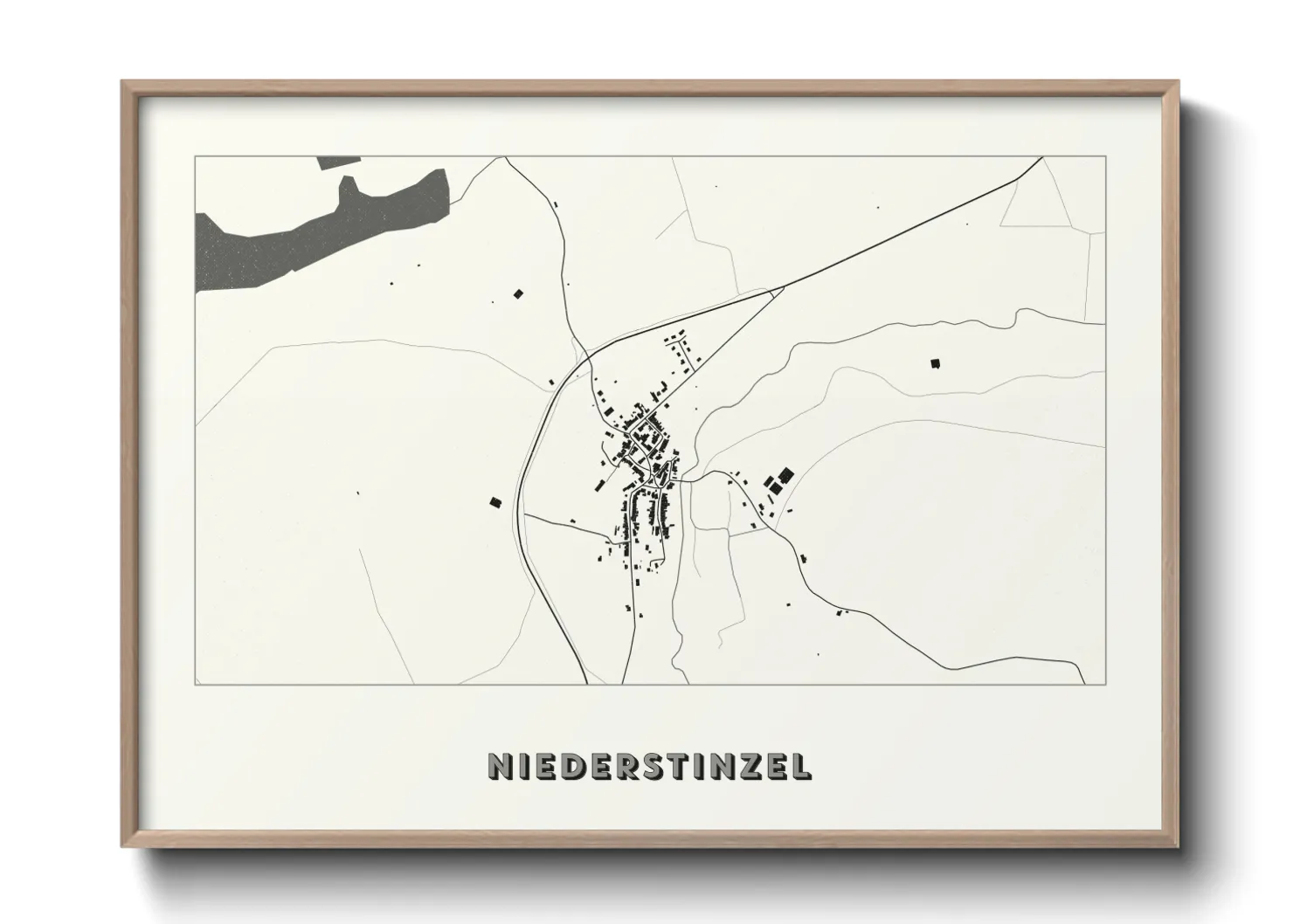 Une affiche de carte sur Niederstinzel