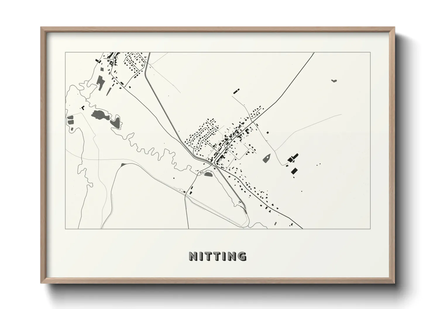 Une affiche de carte sur Nitting